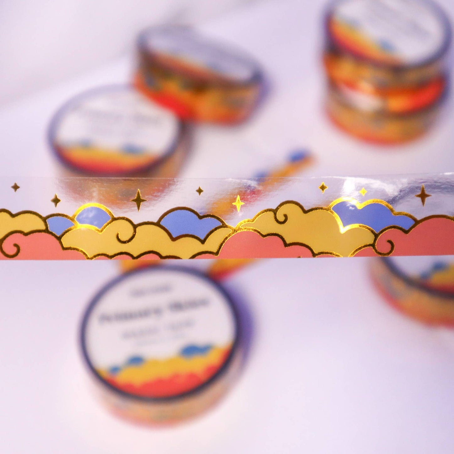 Primary Skies Clear Foiled Tape