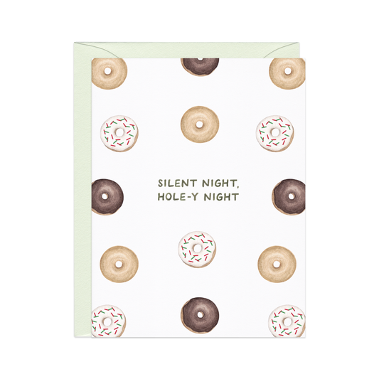 Hole-y Night Donut Christmas Card