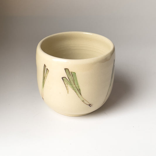 Green Onion Illustrated Cup