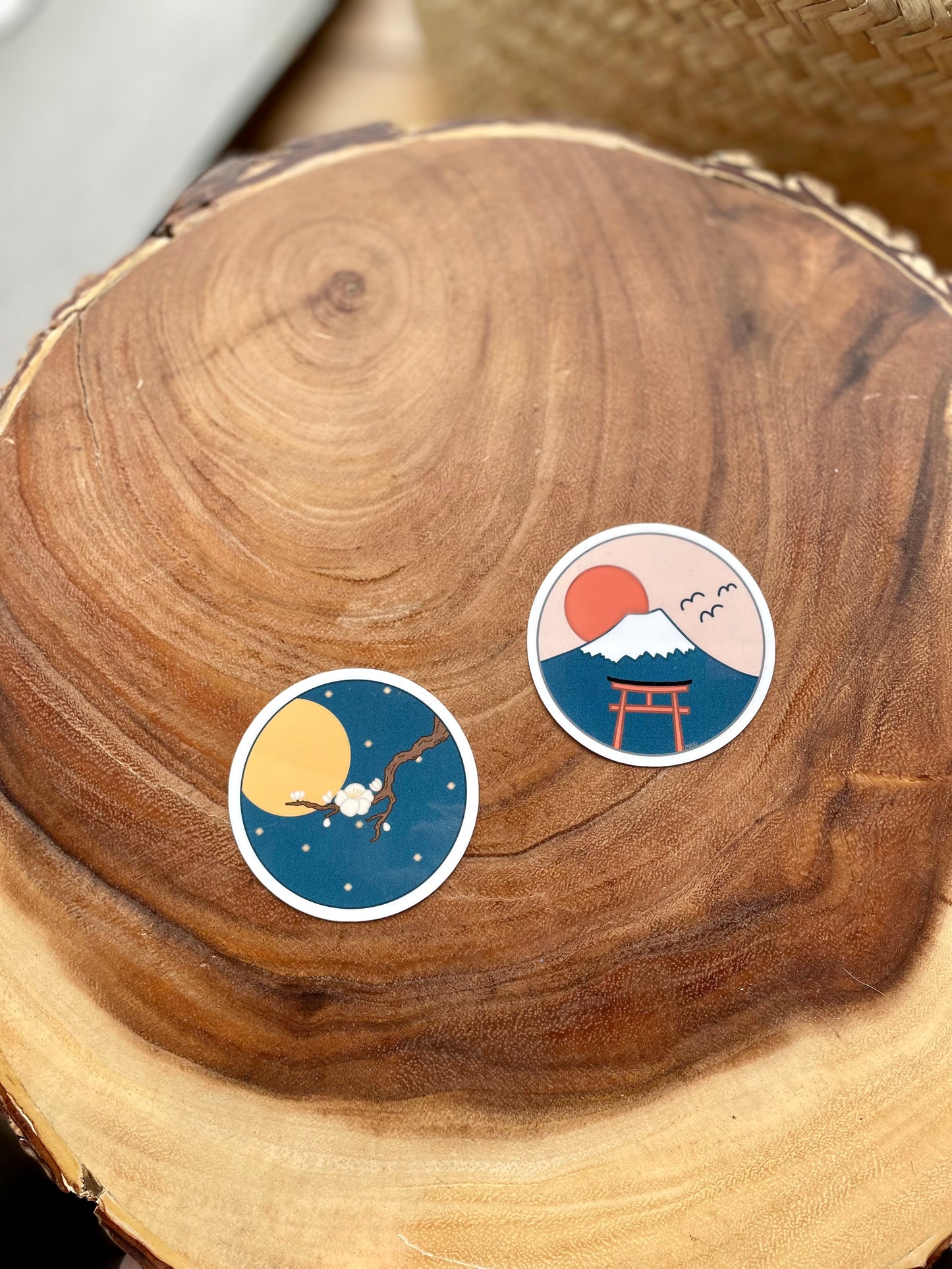 Sakura Circle Sticker