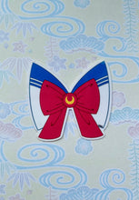 Load image into Gallery viewer, Sailor Blue Bow Sticker
