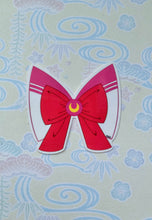 Load image into Gallery viewer, Sailor Scout Pink Bow Sticker
