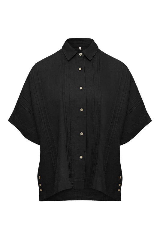 Black Kimono Shirt