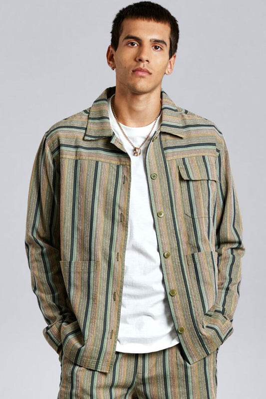 Green Stripe Landon Jacket