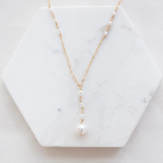 Pearl Orion Lariat Necklace