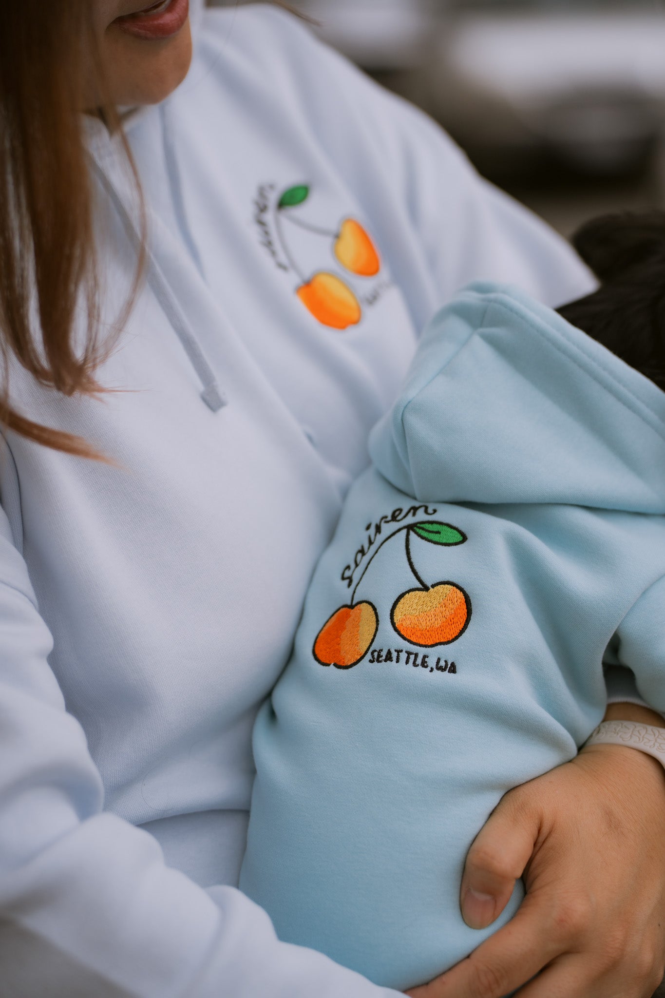 Rainier Cherry Dog Hoodie - Blue