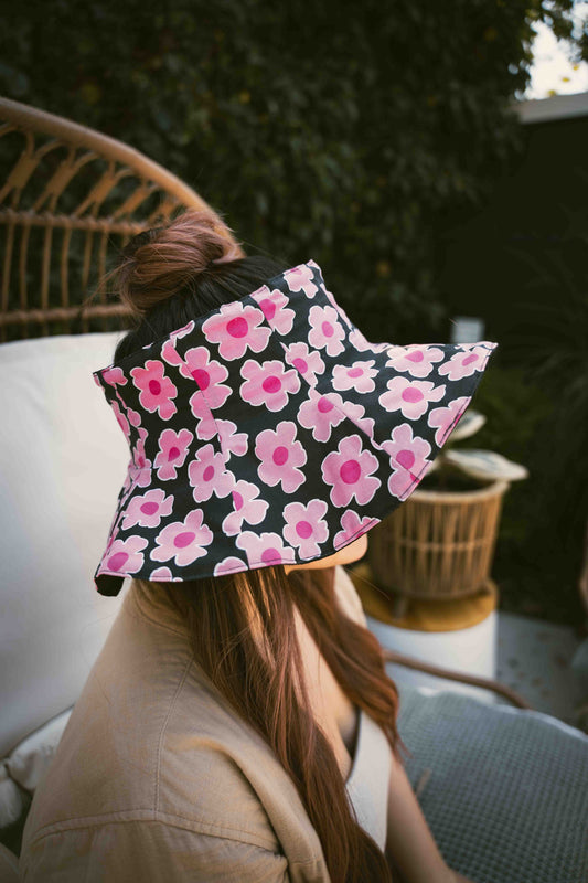 Sakura Reversible Puka Sun Hat