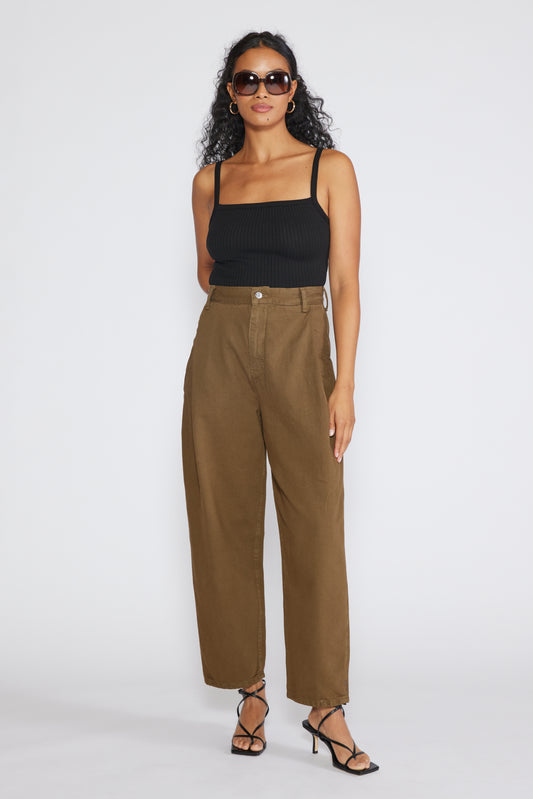 beech rose relaxed pleat pant