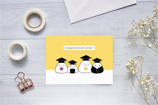 Riceball Graduation Congratulations Greeting Card