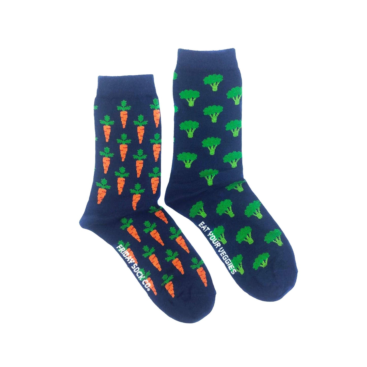 Carrot & Broccoli Women's Mismatched Socks