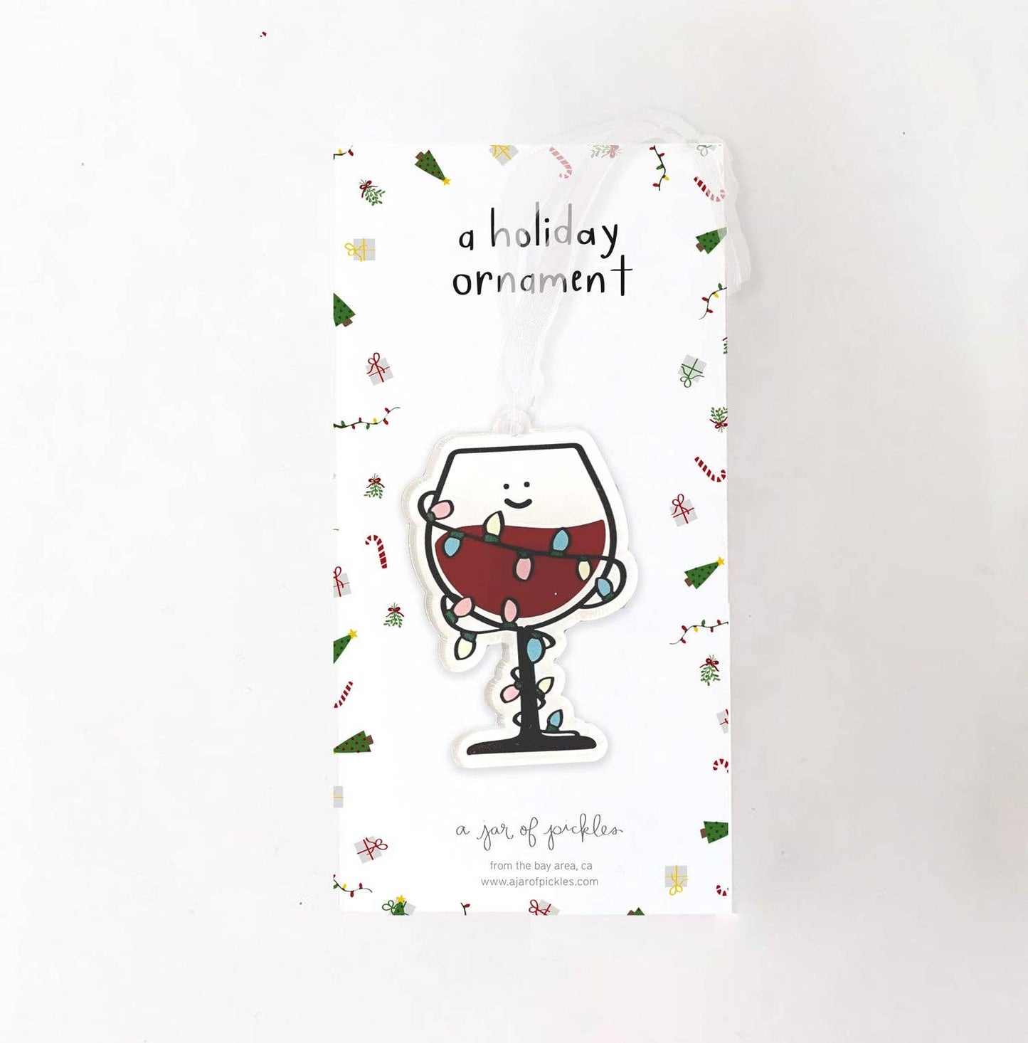 Wine Glass Holiday Ornament