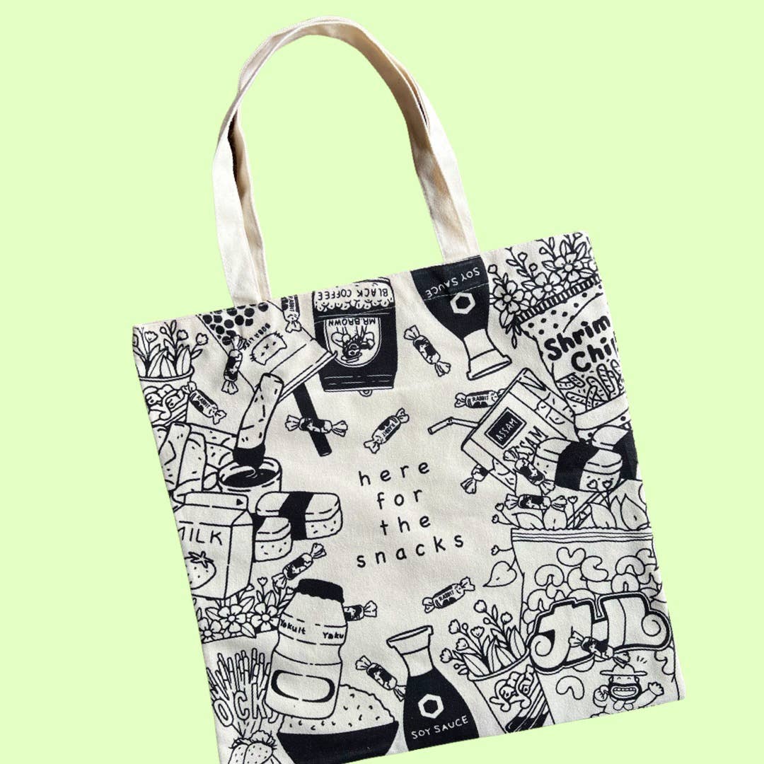 Here for the Snacks Tote Bag