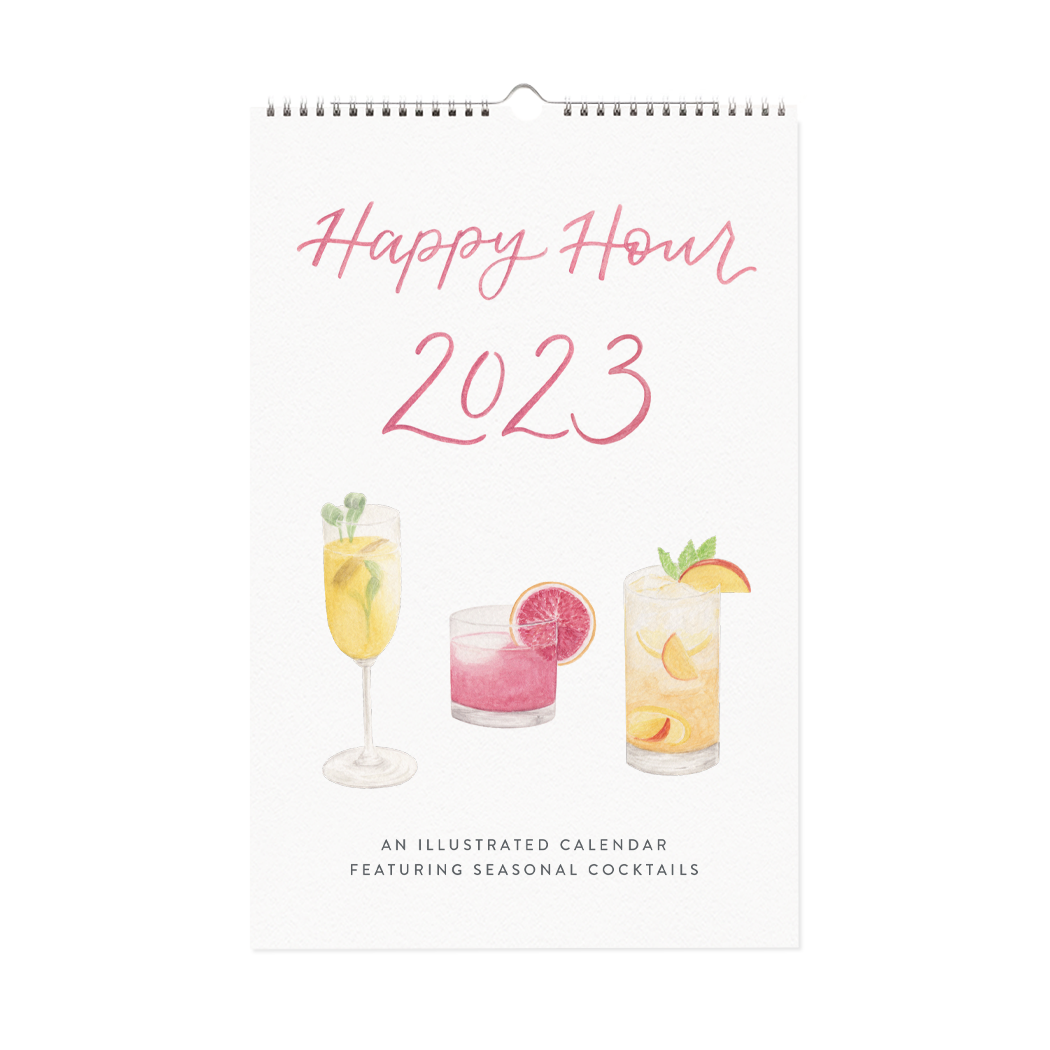 2023 Happy Hour Seasonal Cocktails Calendar