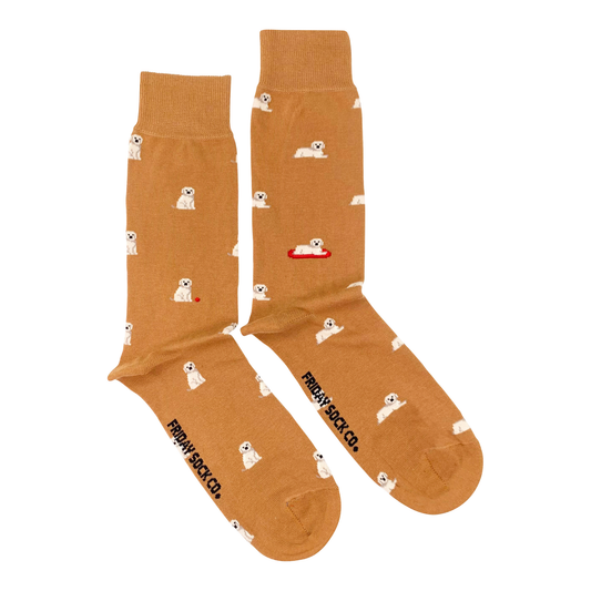 Tiny Golden Dogs Men's Mismatched | Eco-conscious