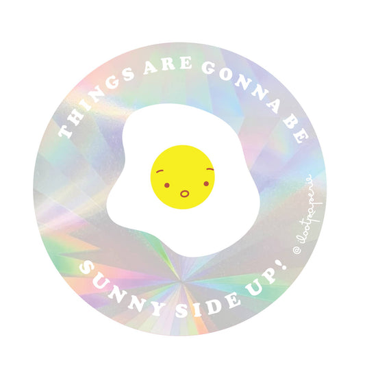 Sunny Side Up! Suncatcher Sticker Rainbow Maker Window Decal