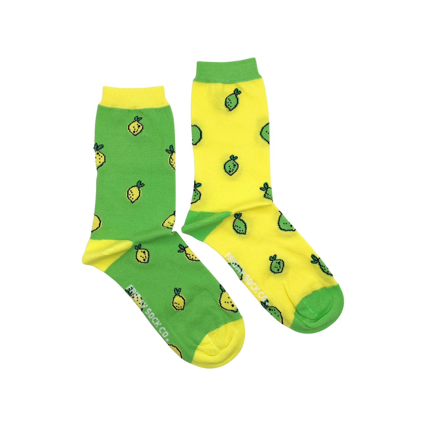 Lemon Lime Mismatched Women's Socks