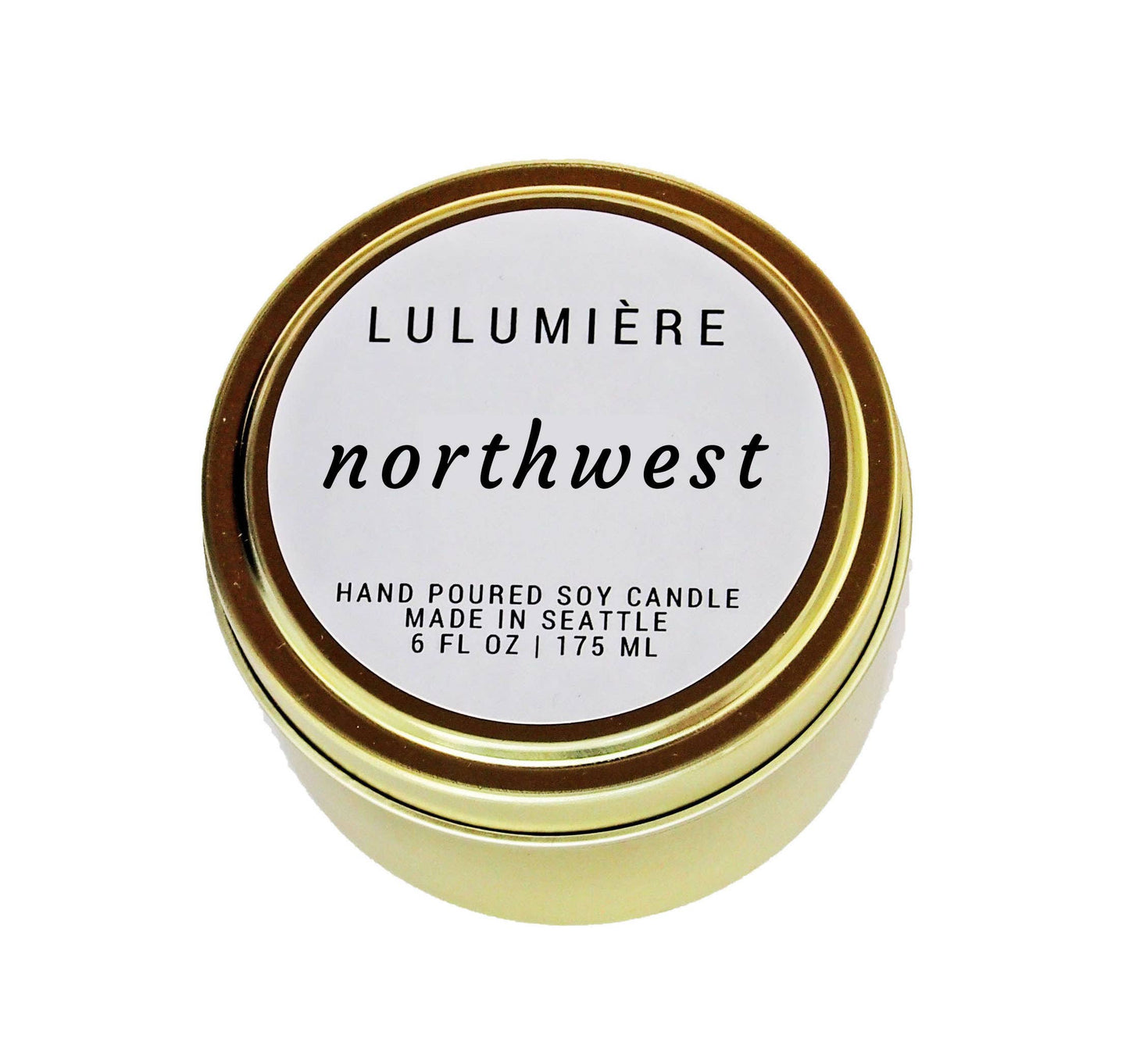 Northwest Gold Tin Candle