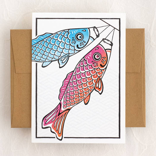 Two Koinobori - Card