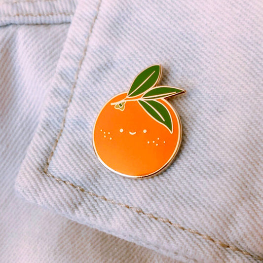 Lucky Freckled Orange Hard Enamel / Lapel Pin