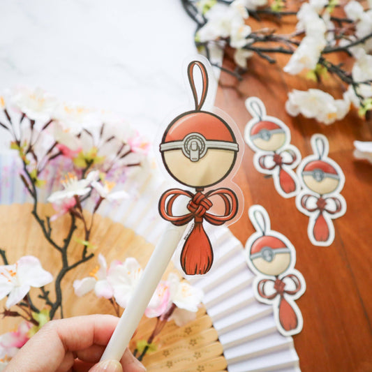 Omamori Ball Transparent Vinyl Sticker