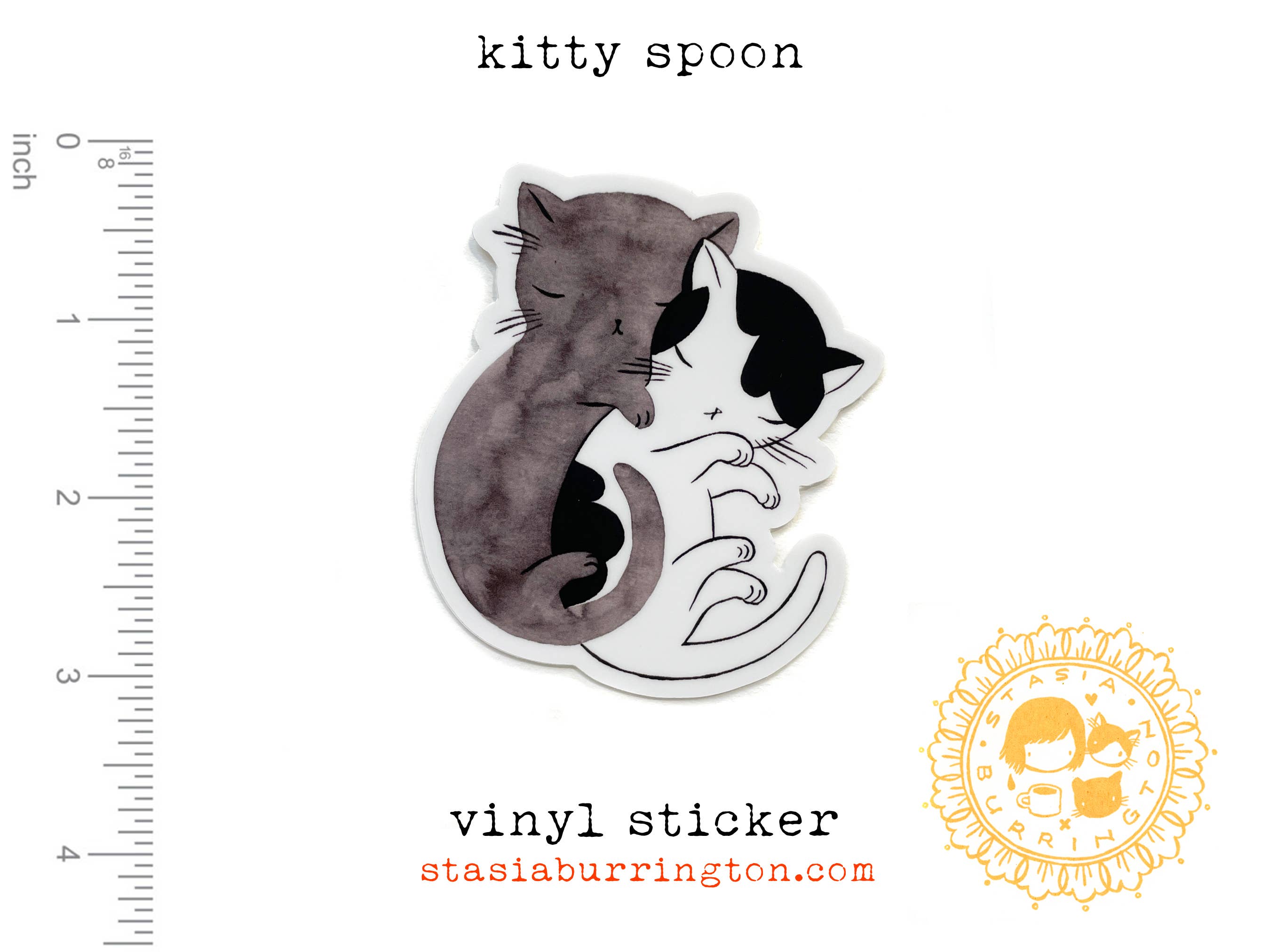 Kitty Spring Sticker Kitty Hug Sticker – Shop Sairen