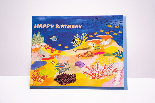 Coral Reef Birthday Card