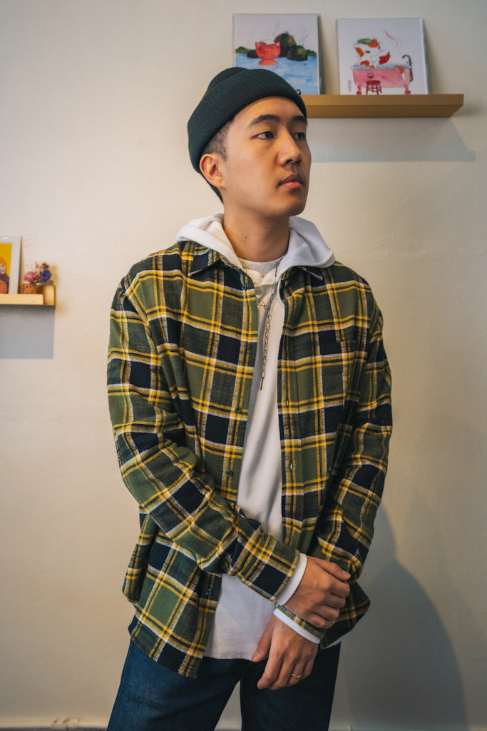 L/S Japanese Billly Plaid Green/Black