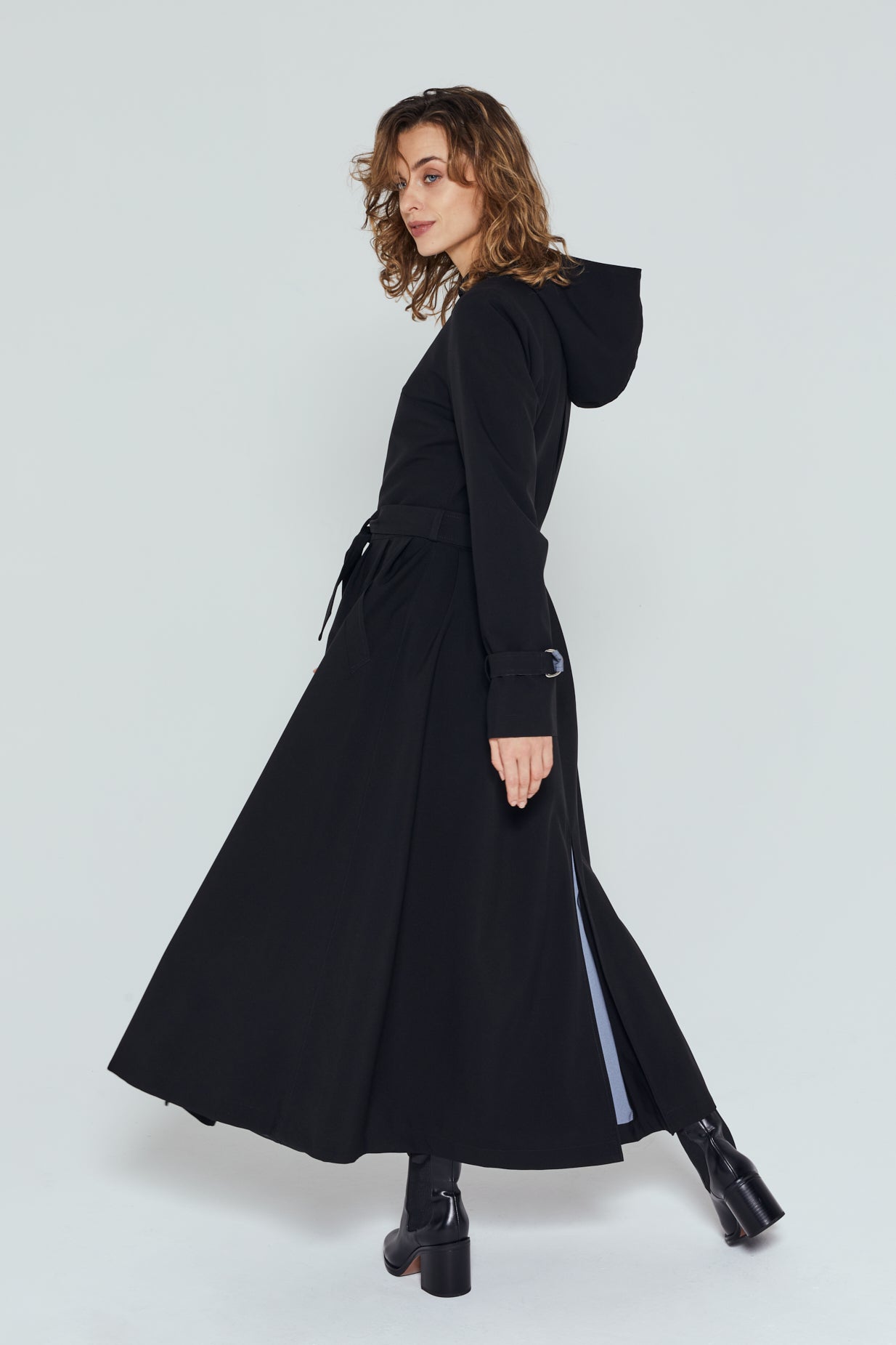 Womens top longline raincoat