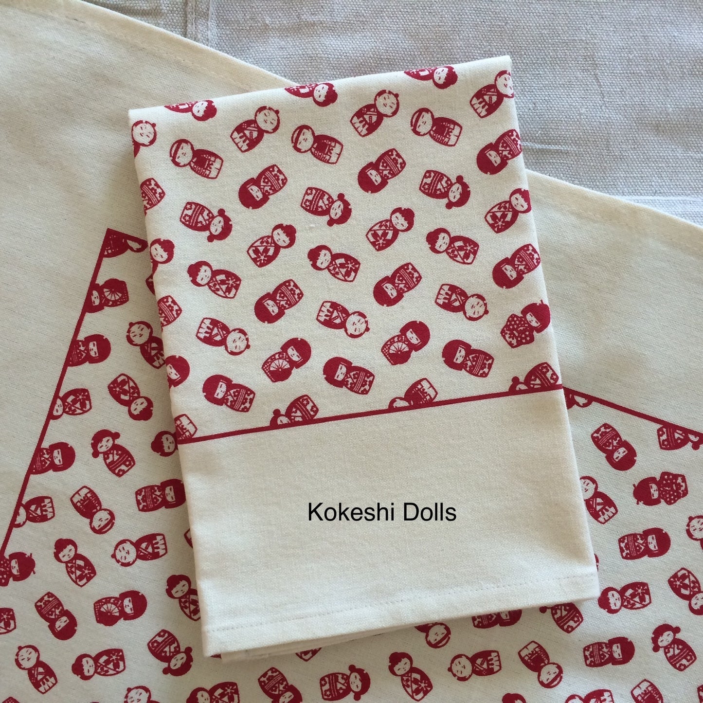 Kokeshi Tea Towel