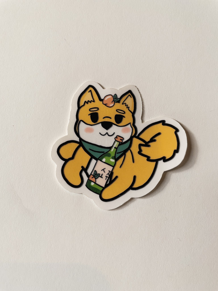 Soju Shiba Sticker