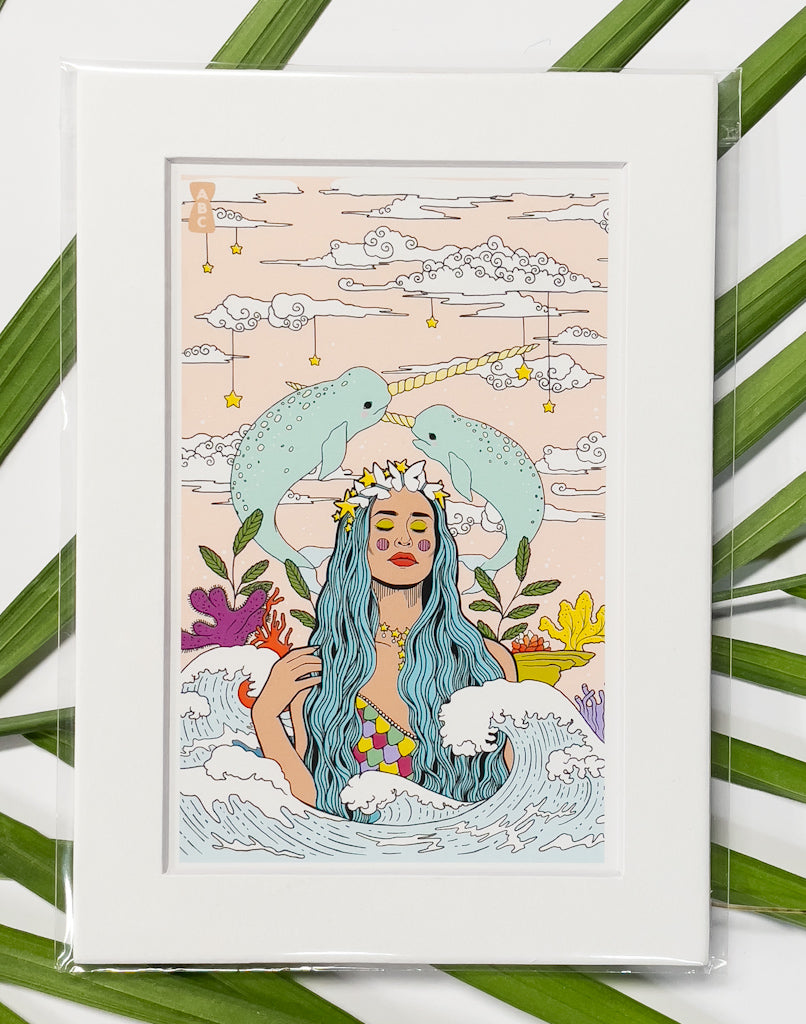 Narwhal Siren Print