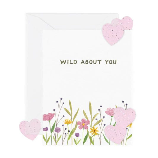 Wild About You Love Card w/ Seed Paper Confetti