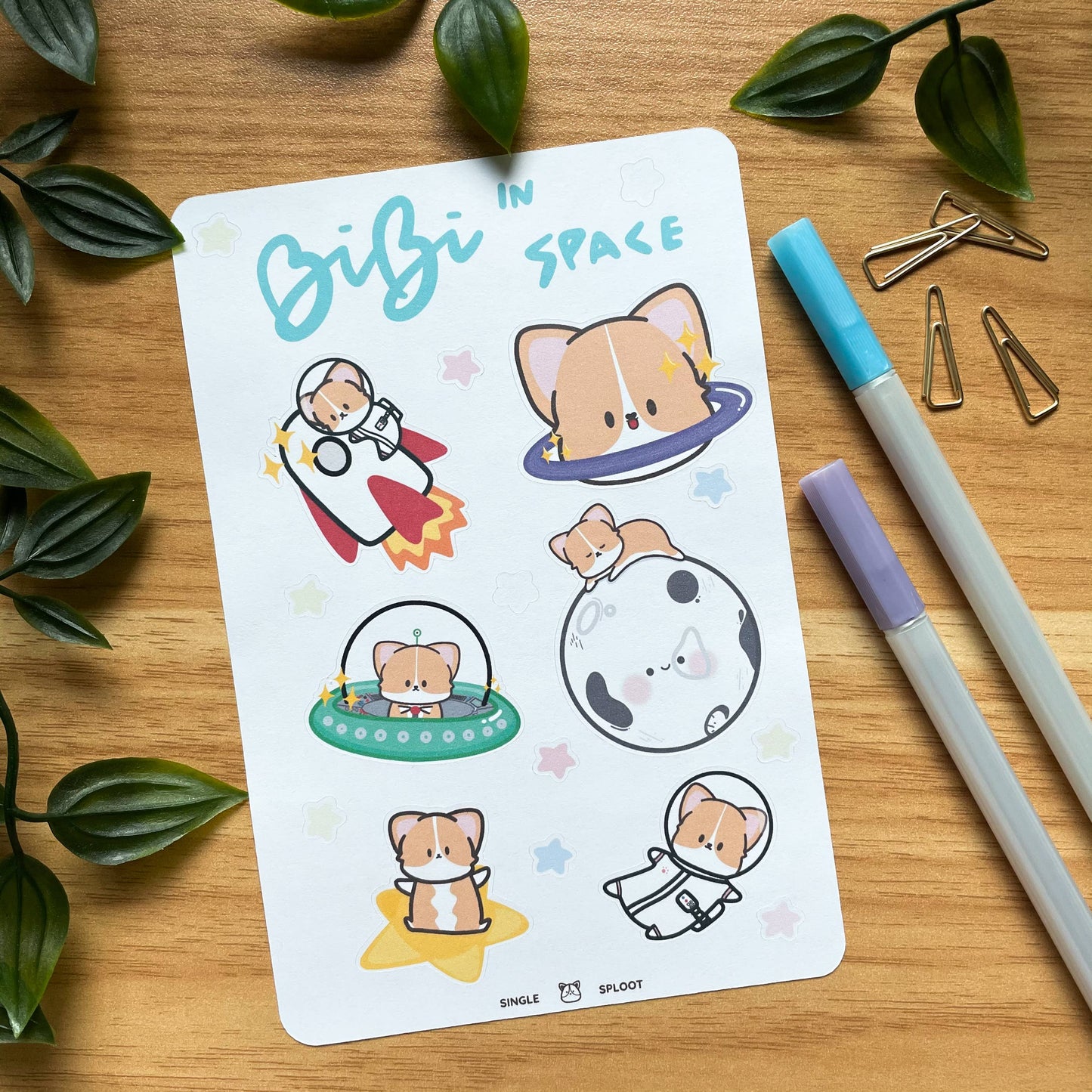 Bibi in Space Sticker Sheet