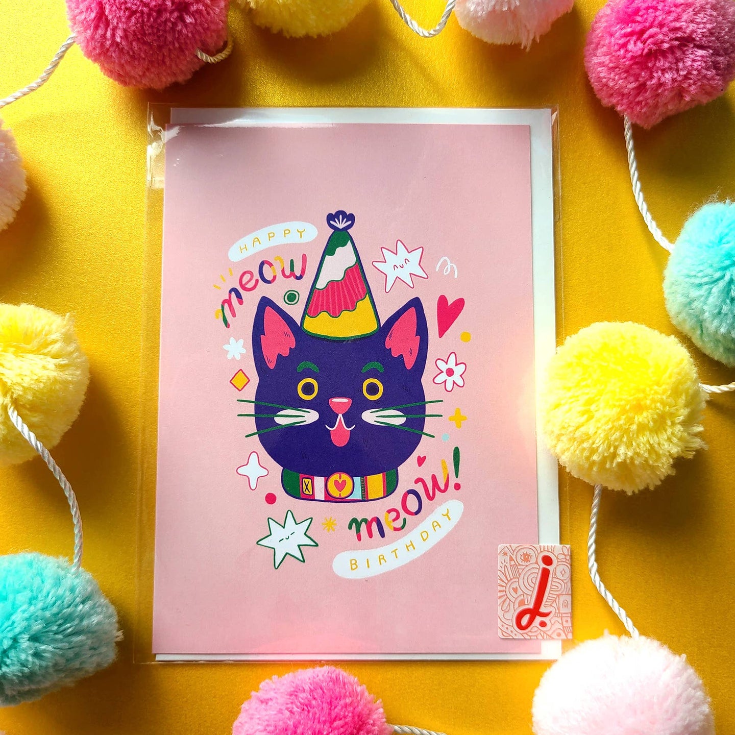 Catto Birthday Meow Greeting Card