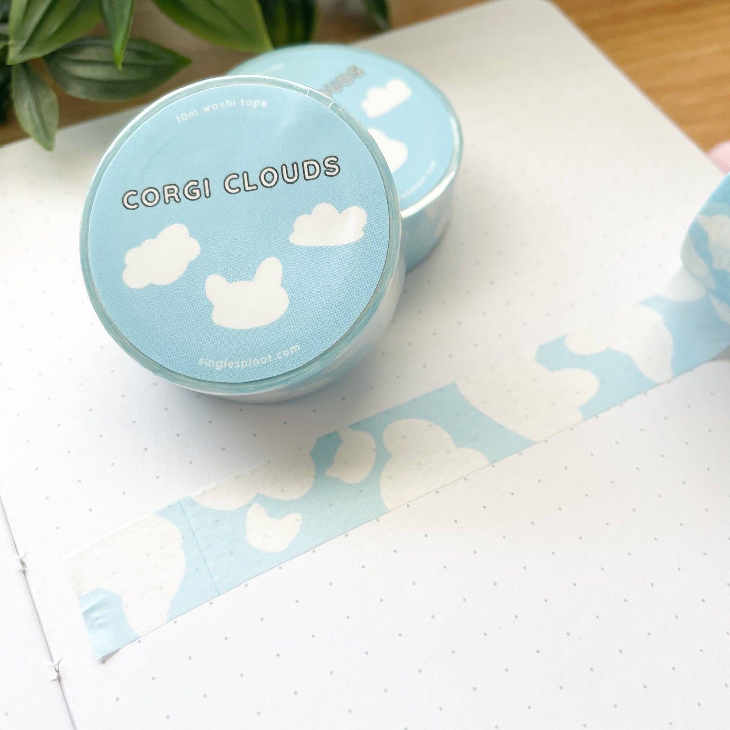 Corgi Cloud Washi Tape