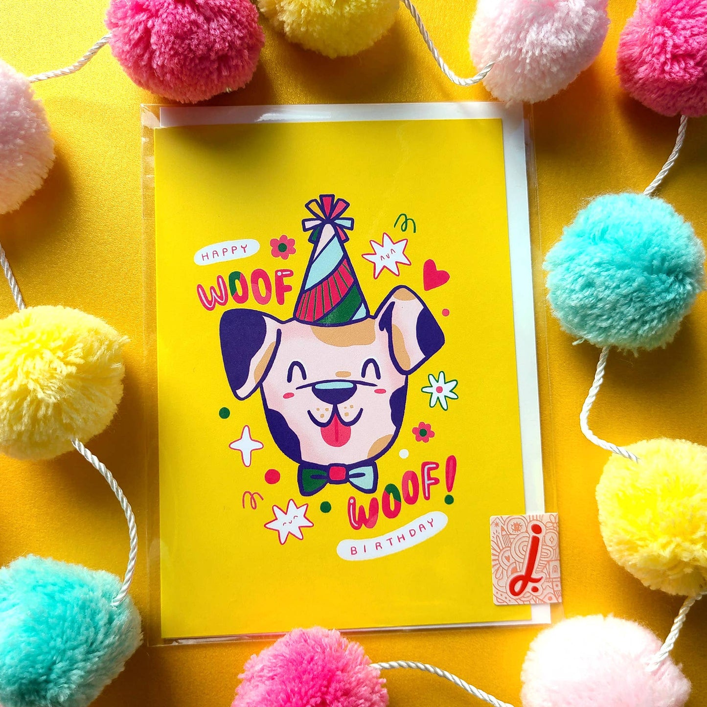 Doggo Birthday Woof Greeting Card