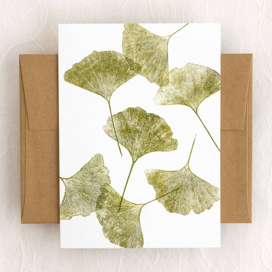 Ginkgo Leaves - Card