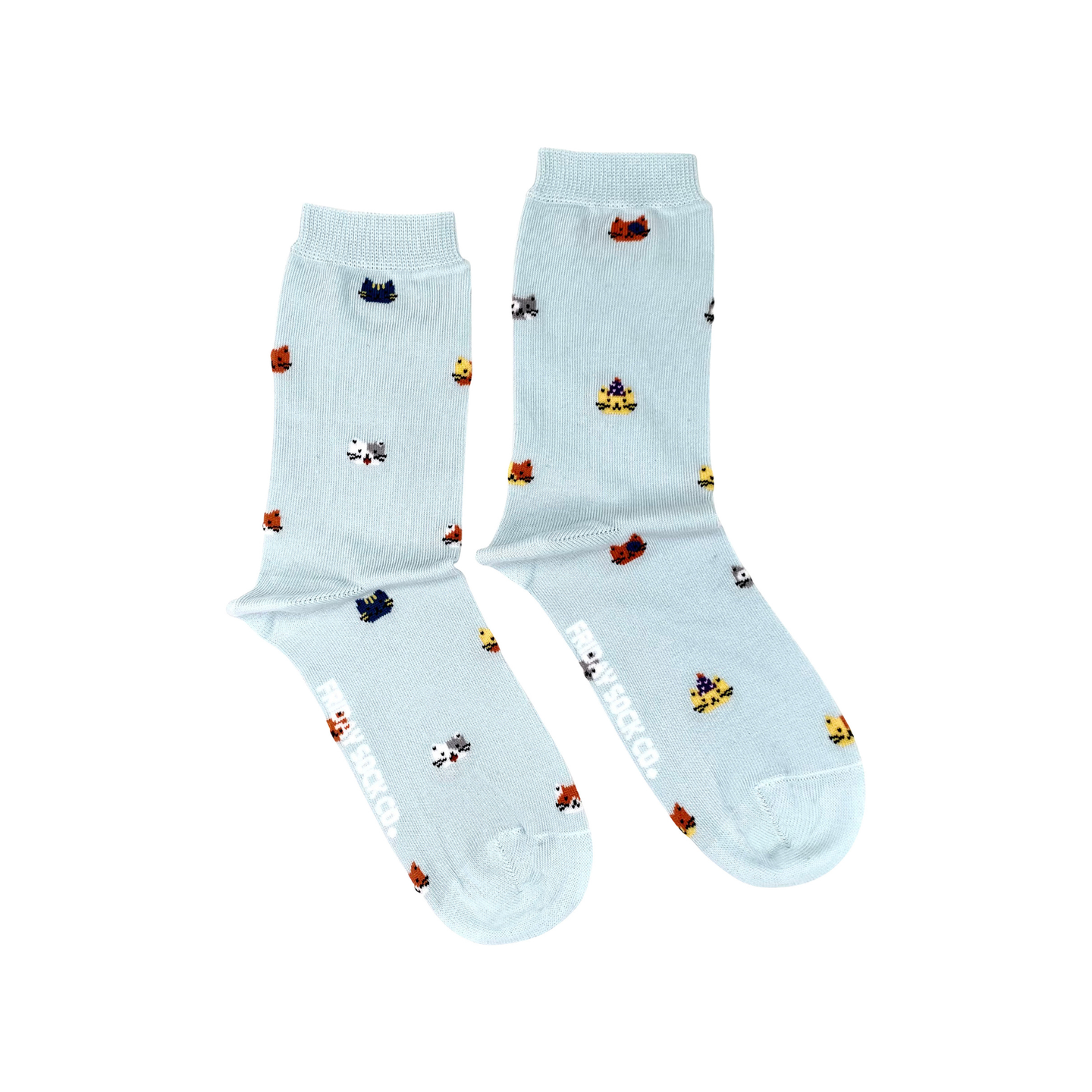 Tiny Cat Party Women's Mismatched Socks