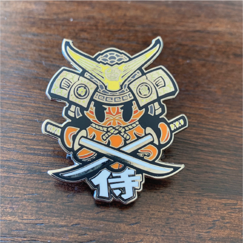 Samurai Enamel Pin
