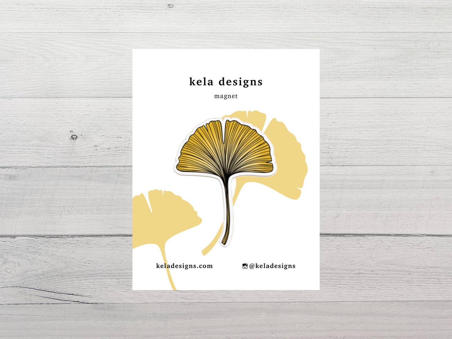 Ginkgo Leaf Magnet