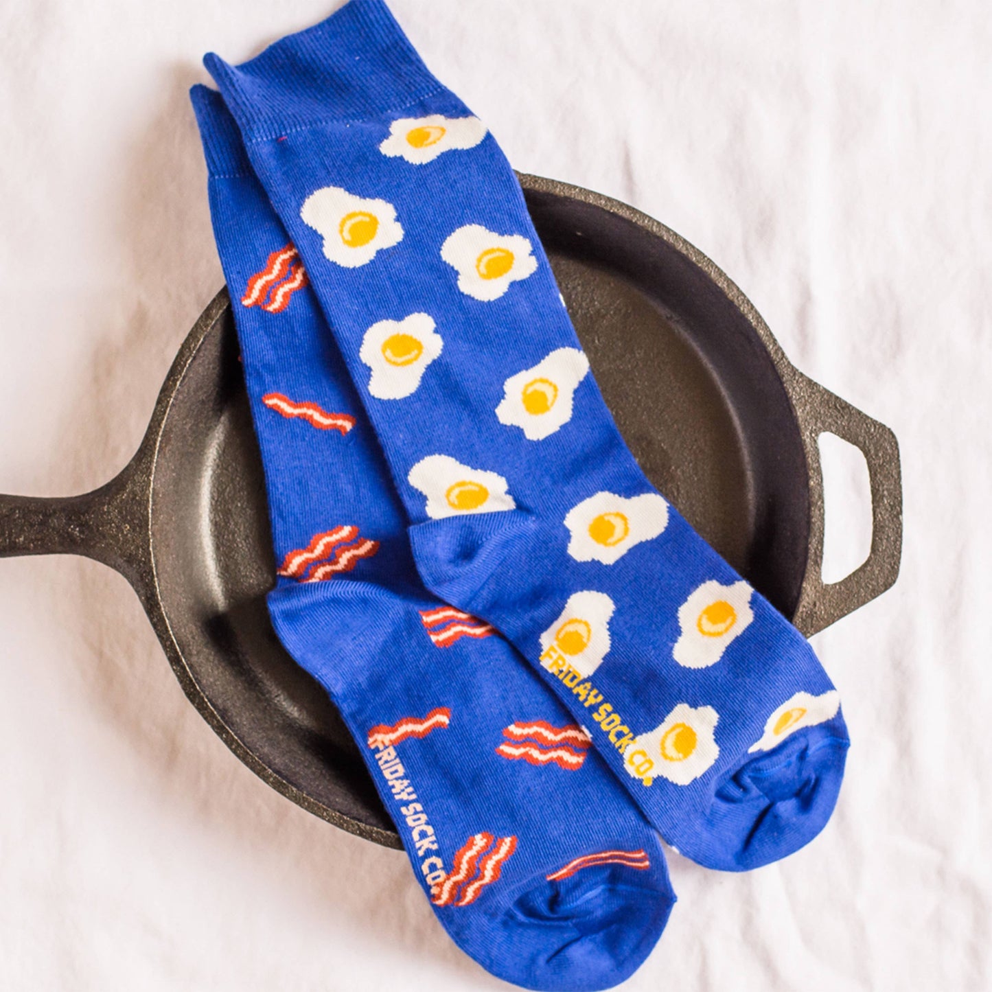 Bacon & Eggs Mismatched Mens Socks