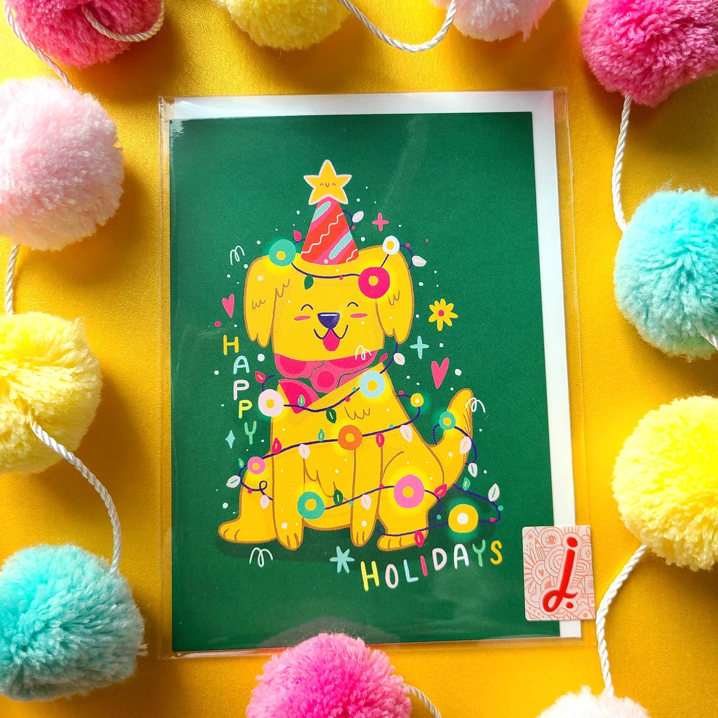 Golden Retriever Holiday Greeting Card