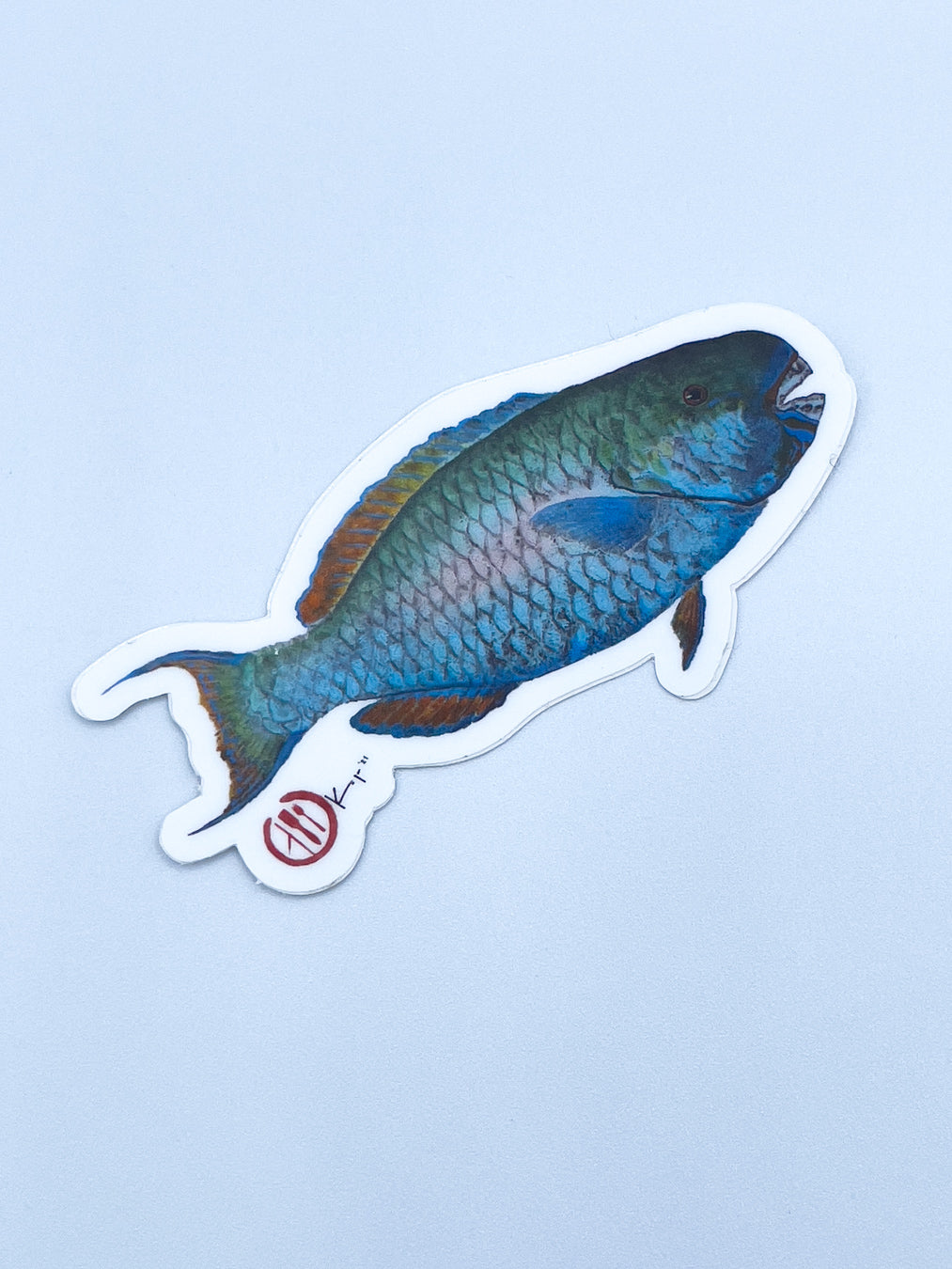 Blue Whiptail Uhu Sticker