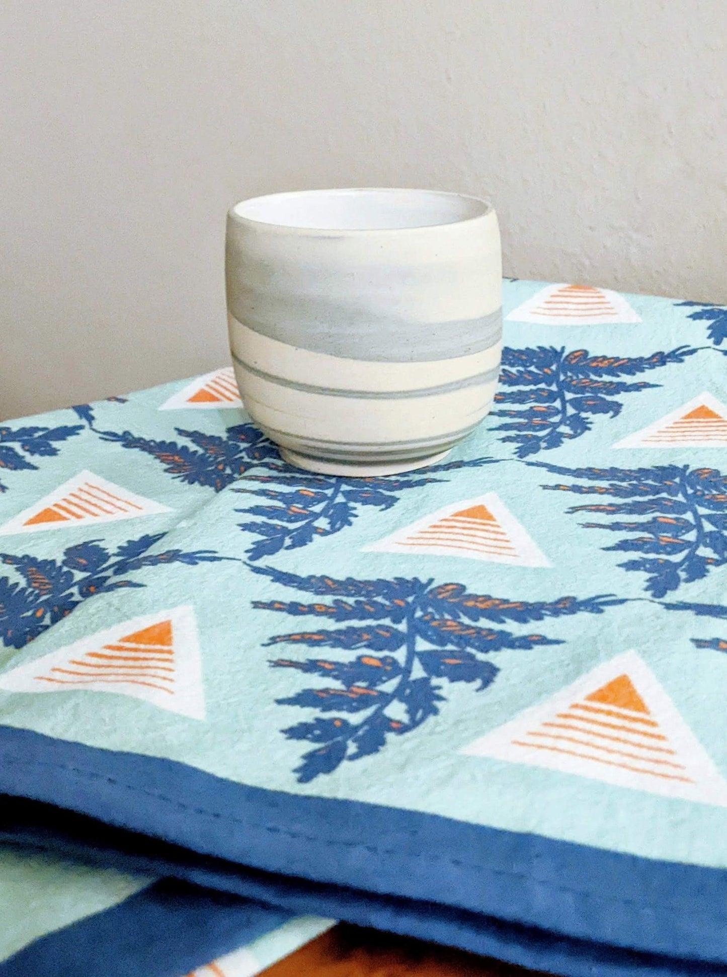 Geometric Ferns Tea Towel