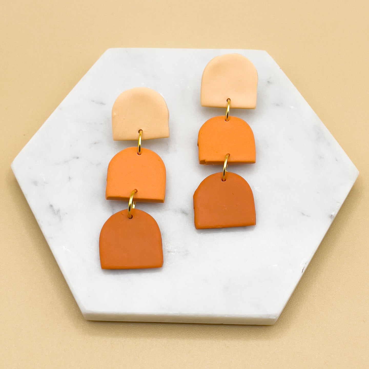 Shades of Orange Earrings