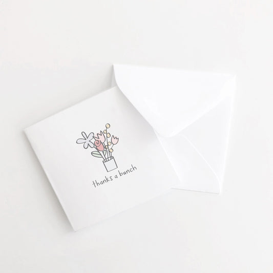Thanks a Bunch Flowers Mini Set of 10 Card
