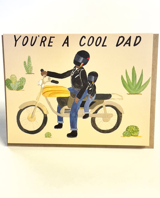 Motorcycle Dad Card