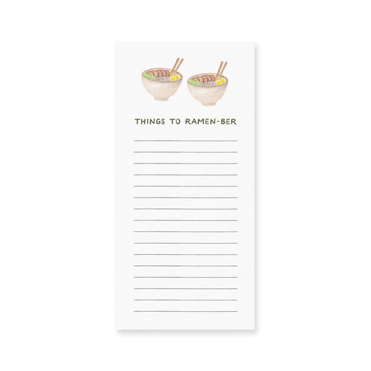 Things to Ramen-ber Notepad