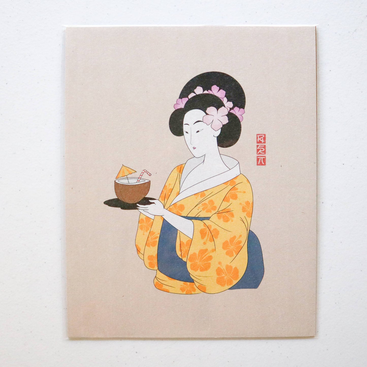 "Mai Tai" Ukiyo-Today Art Print