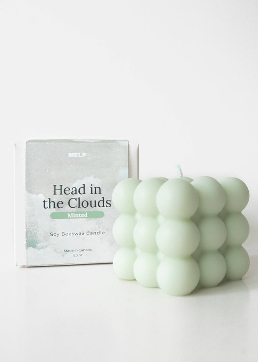 Minted Soy Beeswax Cloud Candle